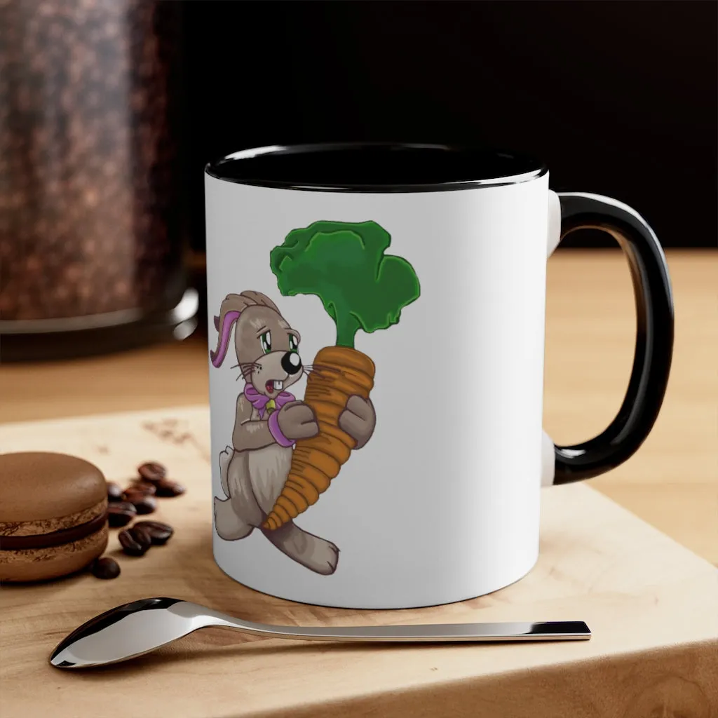 Bunny with Carrot Accent Coffee Mug, 11oz