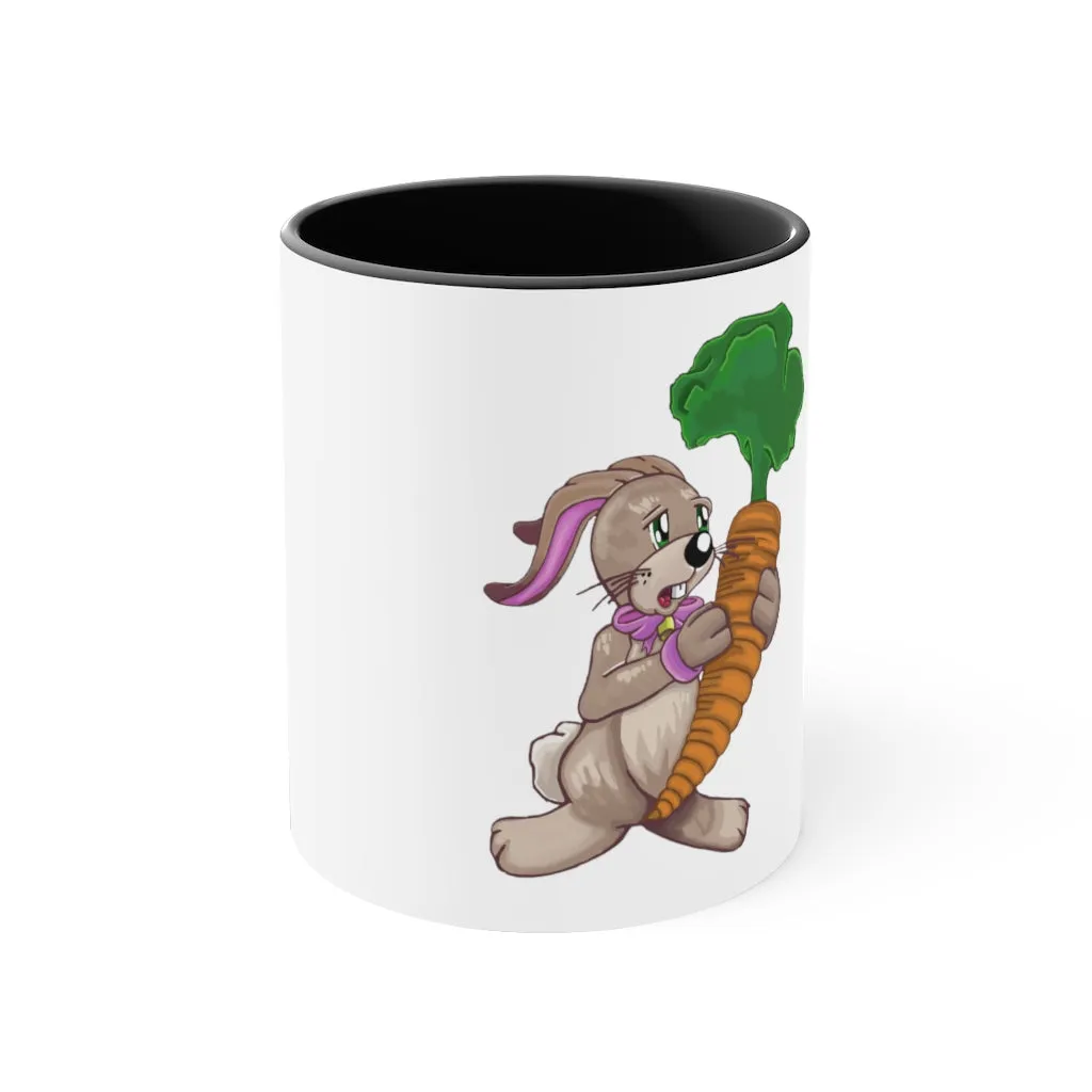 Bunny with Carrot Accent Coffee Mug, 11oz