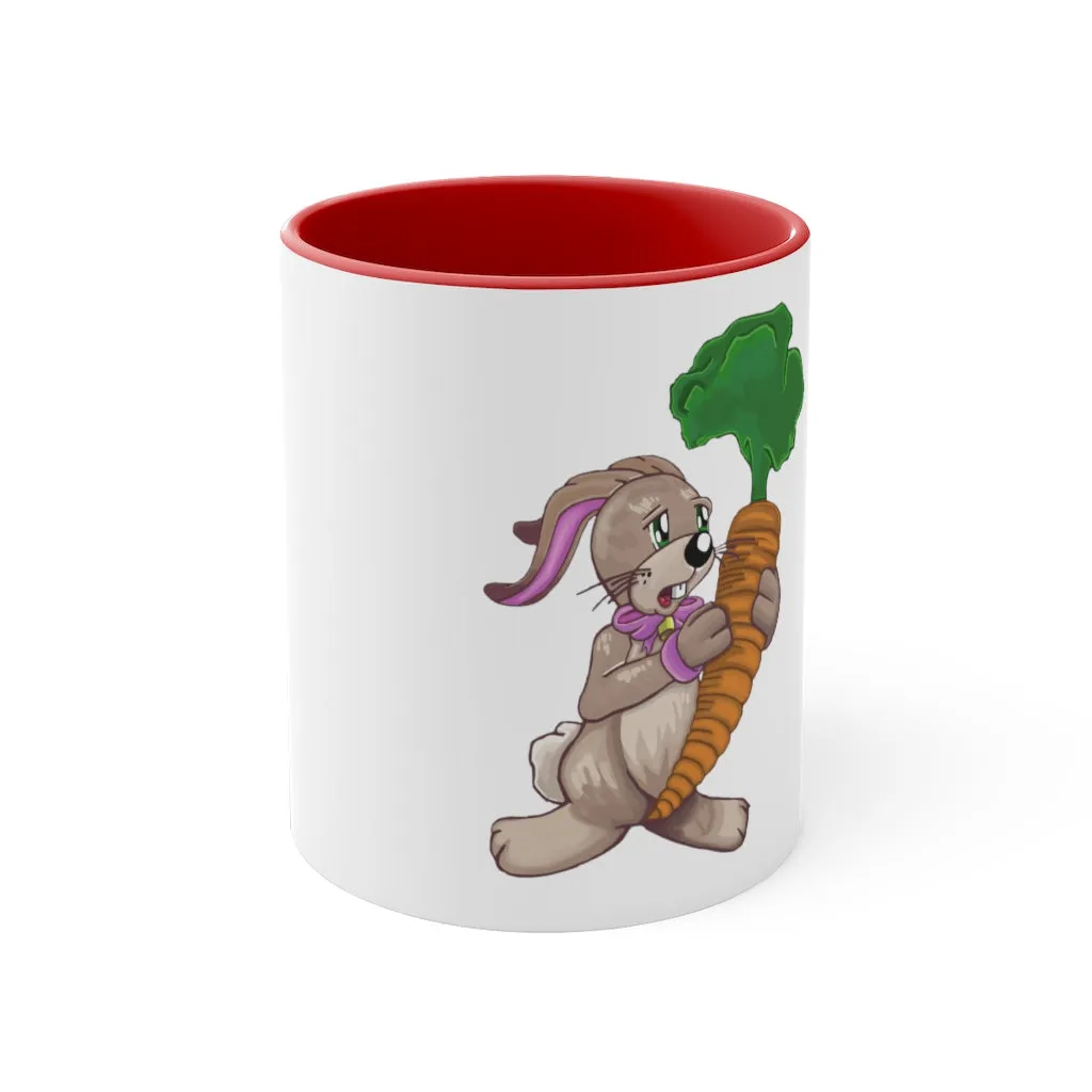 Bunny with Carrot Accent Coffee Mug, 11oz