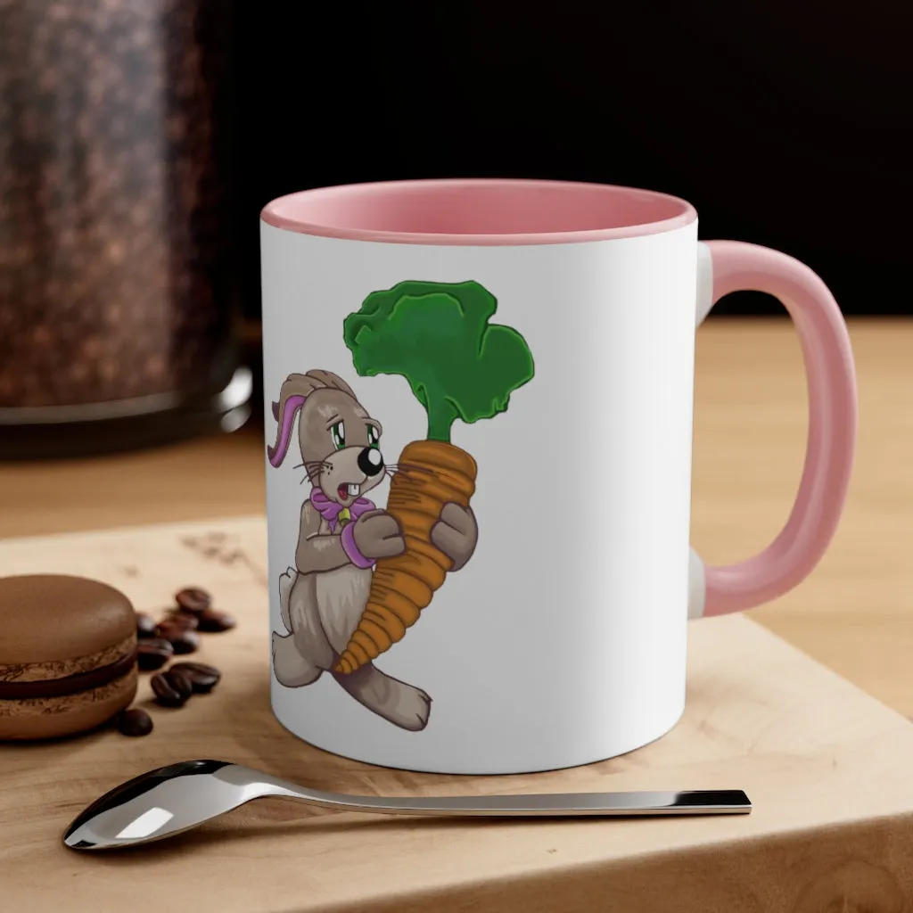 Bunny with Carrot Accent Coffee Mug, 11oz