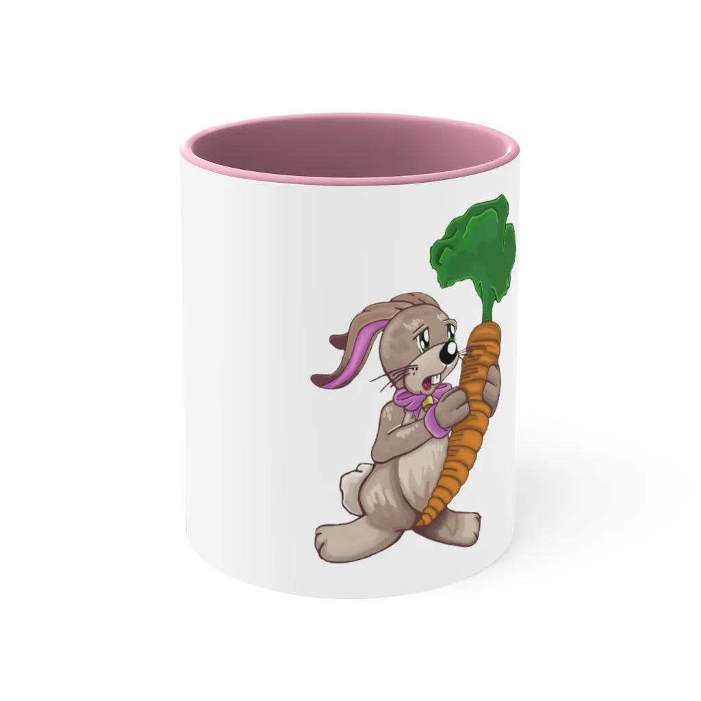 Bunny with Carrot Accent Coffee Mug, 11oz