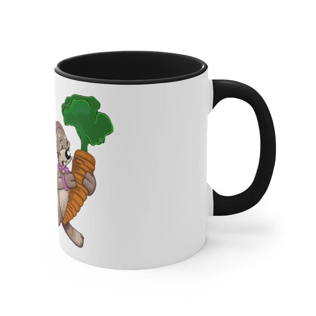 Bunny with Carrot Accent Coffee Mug, 11oz