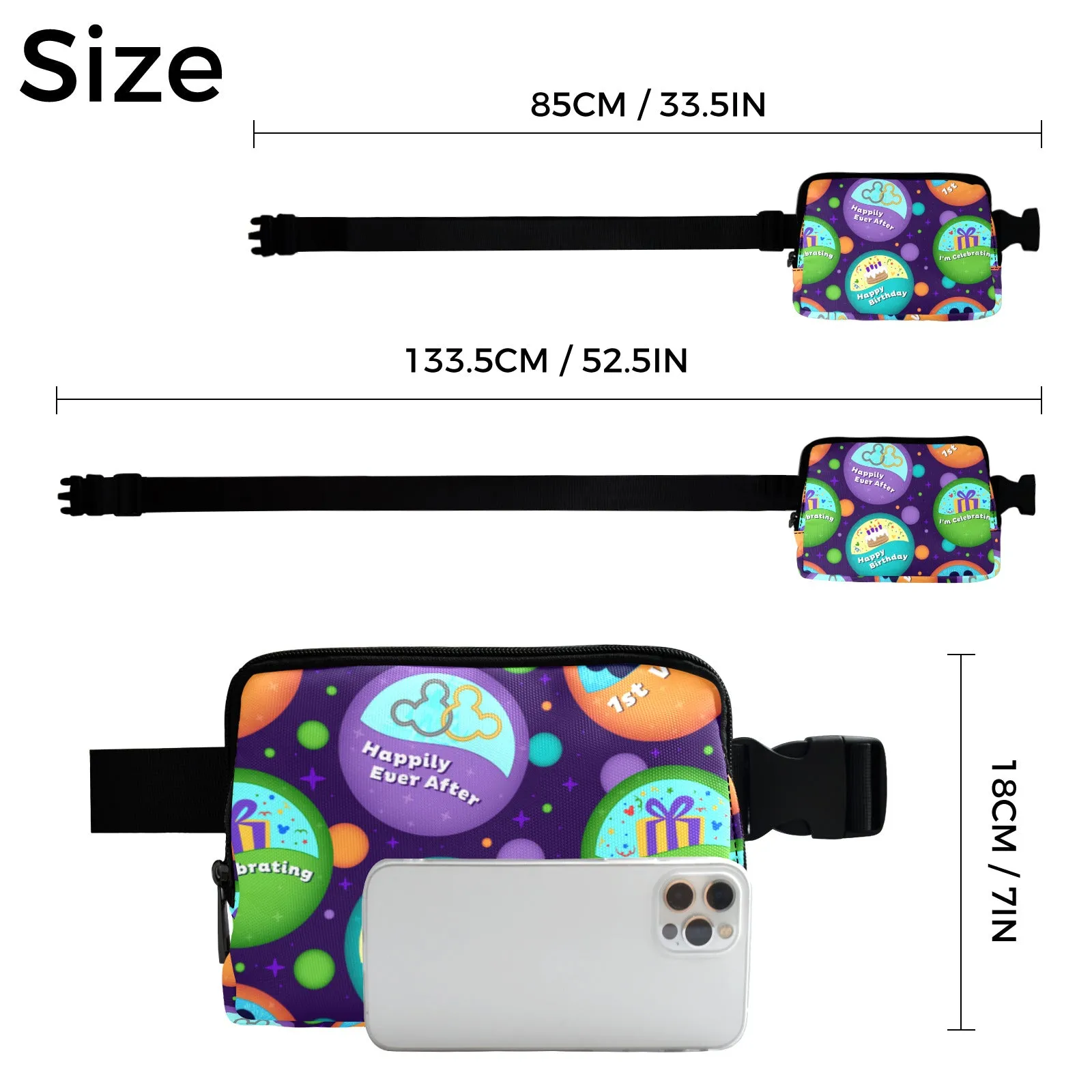 Button Collector Belt Bag