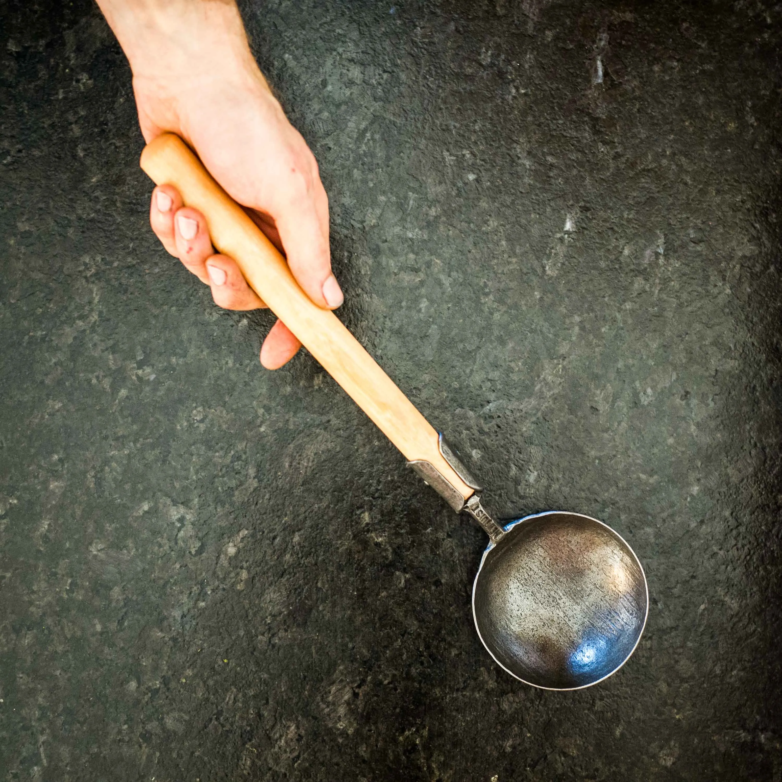 Carbon Steel Wok Spatula & Ladle Set