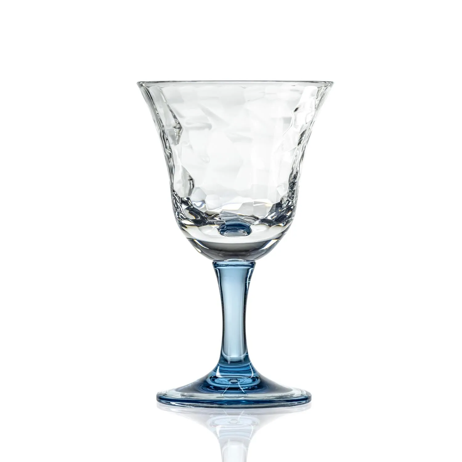 Cascade 12oz Blue Acrylic Wine Stemware | Set of 6