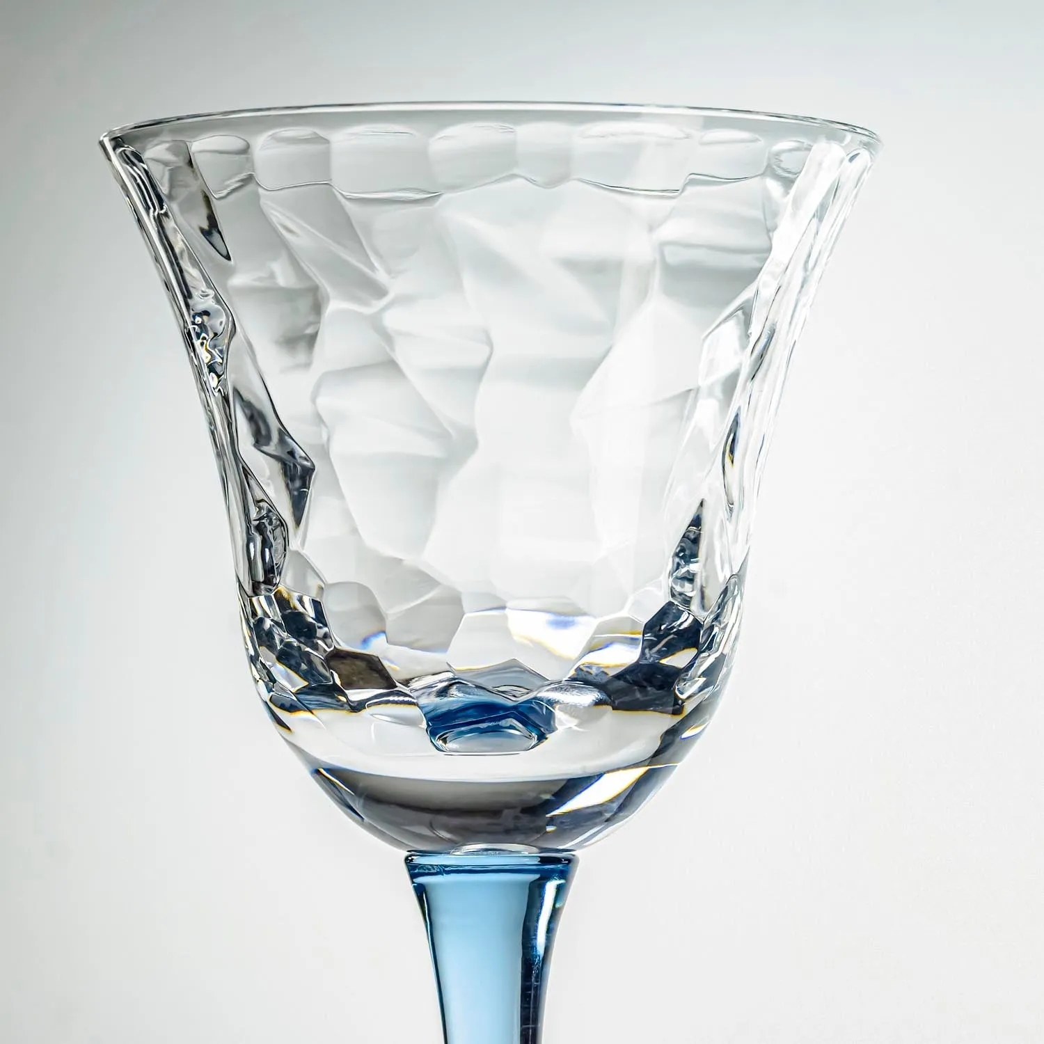 Cascade 12oz Blue Acrylic Wine Stemware | Set of 6