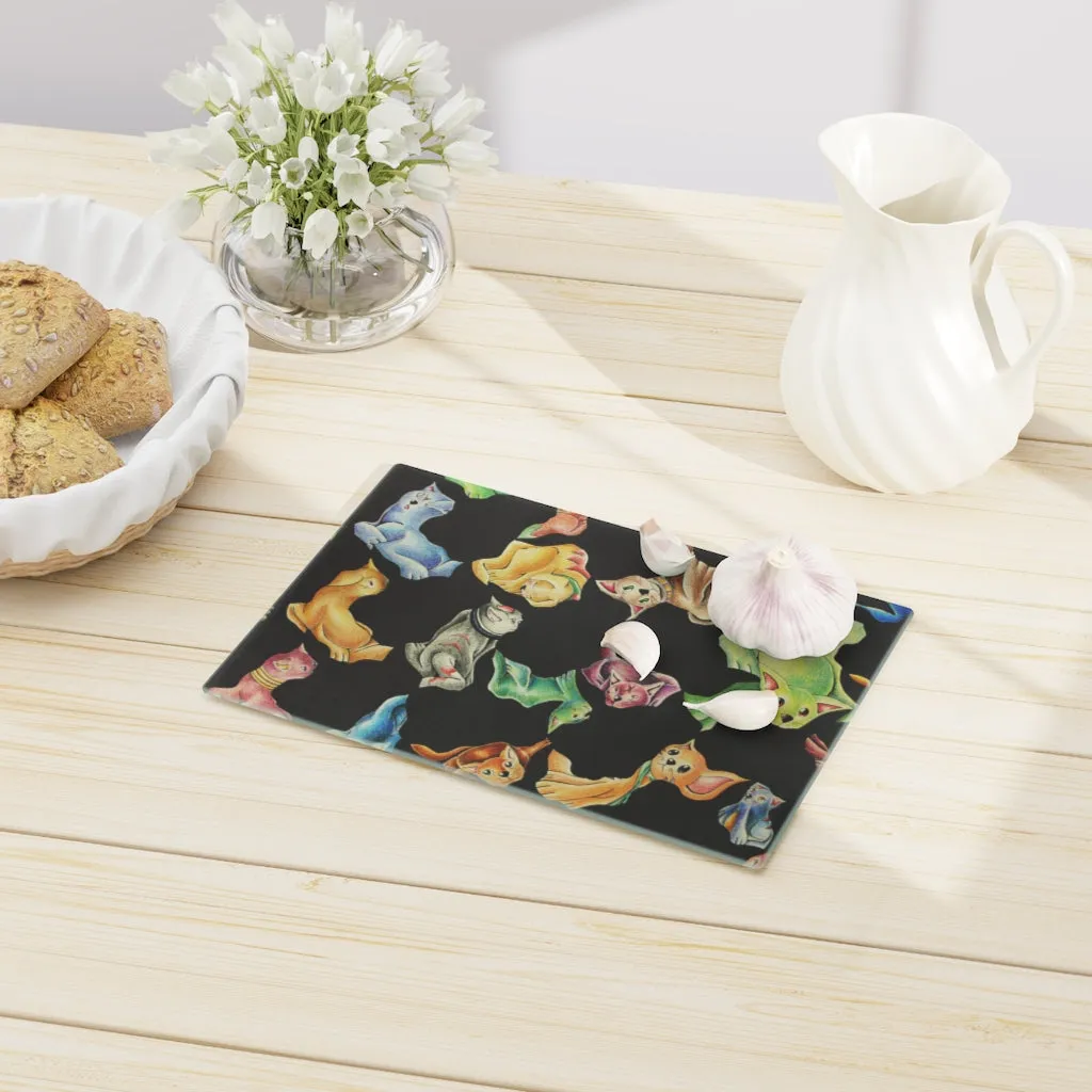 Cat Pattern Cutting Board