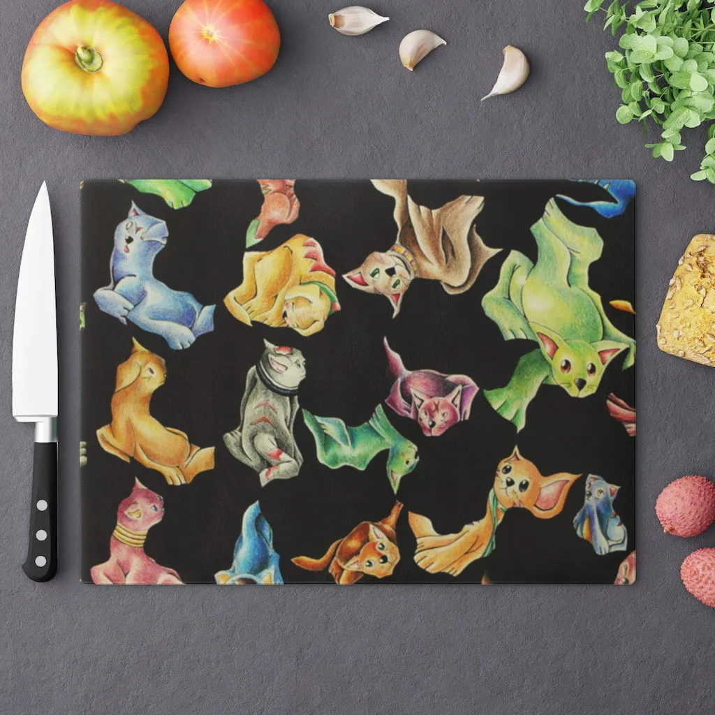 Cat Pattern Cutting Board