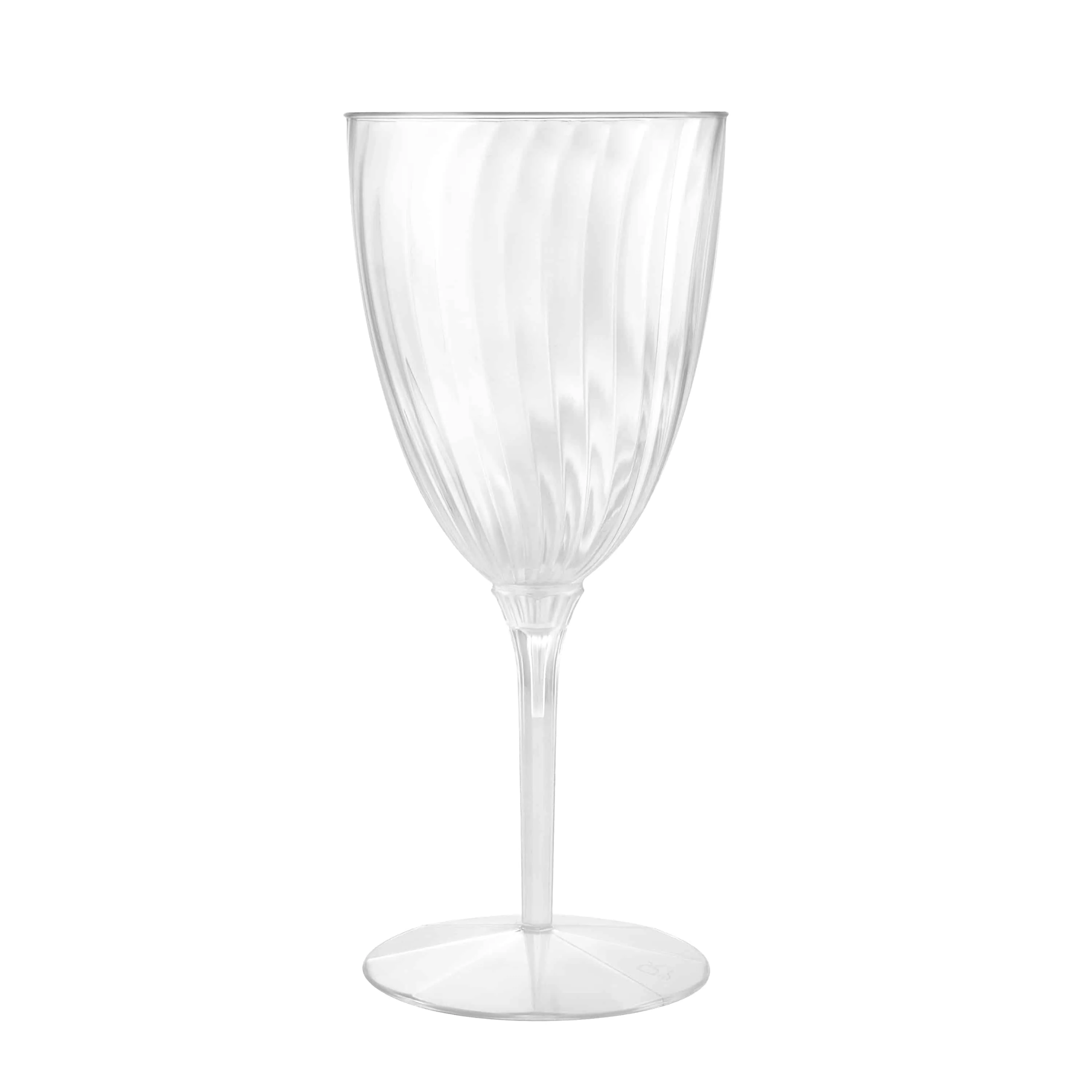 Clear 1-Piece Wine Goblet, 8oz