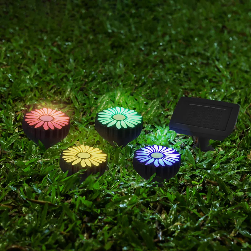 CLICK Daisy Solar Multi Colour  LED Light - 4 Pack