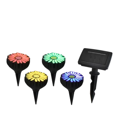 CLICK Daisy Solar Multi Colour  LED Light - 4 Pack