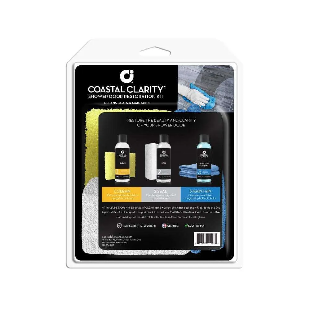 Coastal Clarity Shower Door Glass Cleaning and Restoration Kit