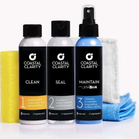 Coastal Clarity Shower Door Glass Cleaning and Restoration Kit