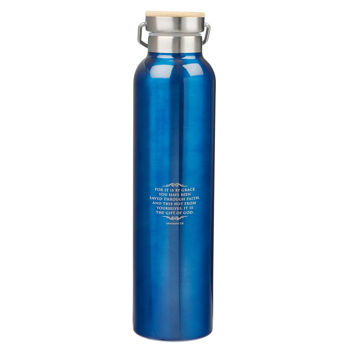 Cobalt Blue Stainless Steel Water Bottle - Grace