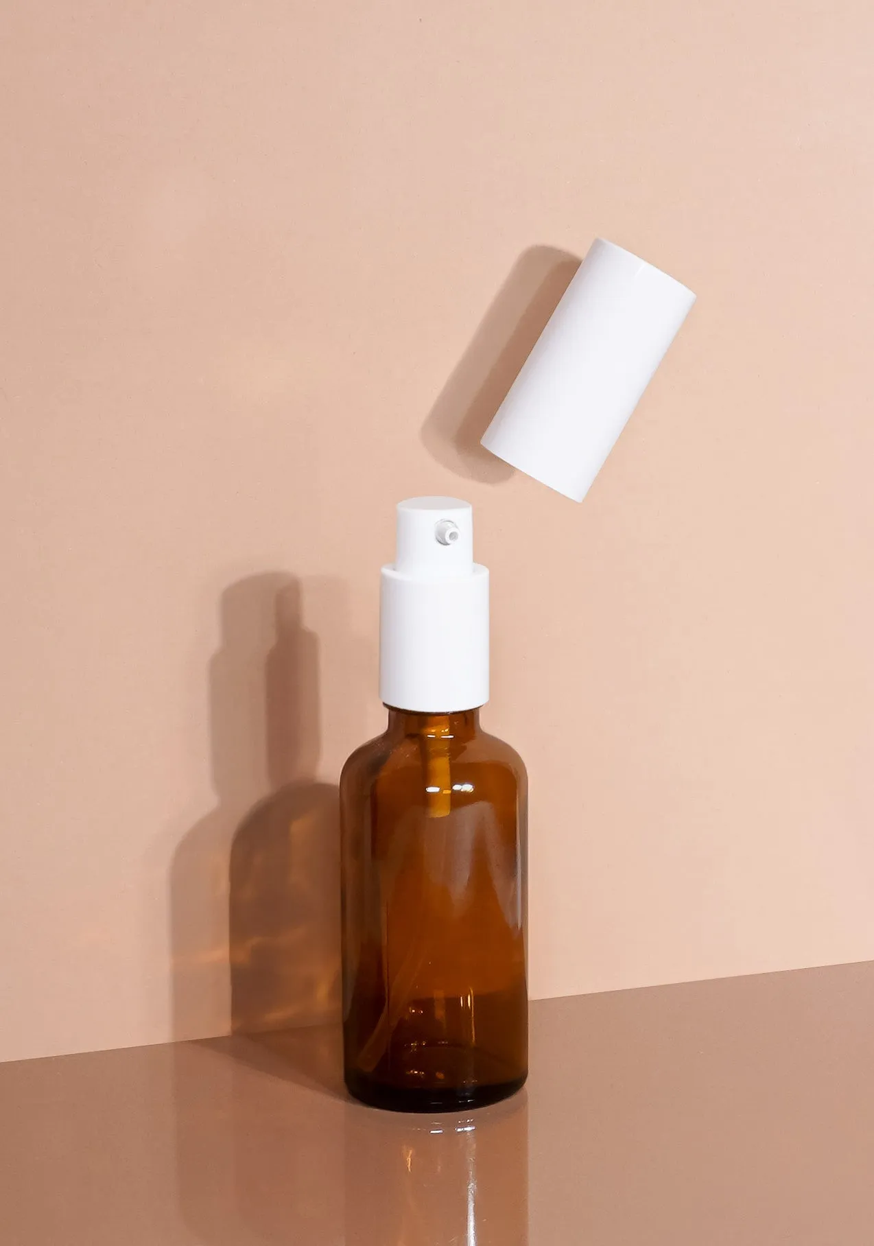 Cole Glass Bottle | Amber | Pump Cap