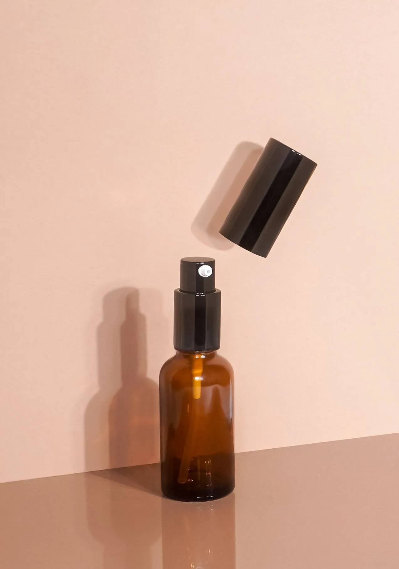 Cole Glass Bottle | Amber | Pump Cap