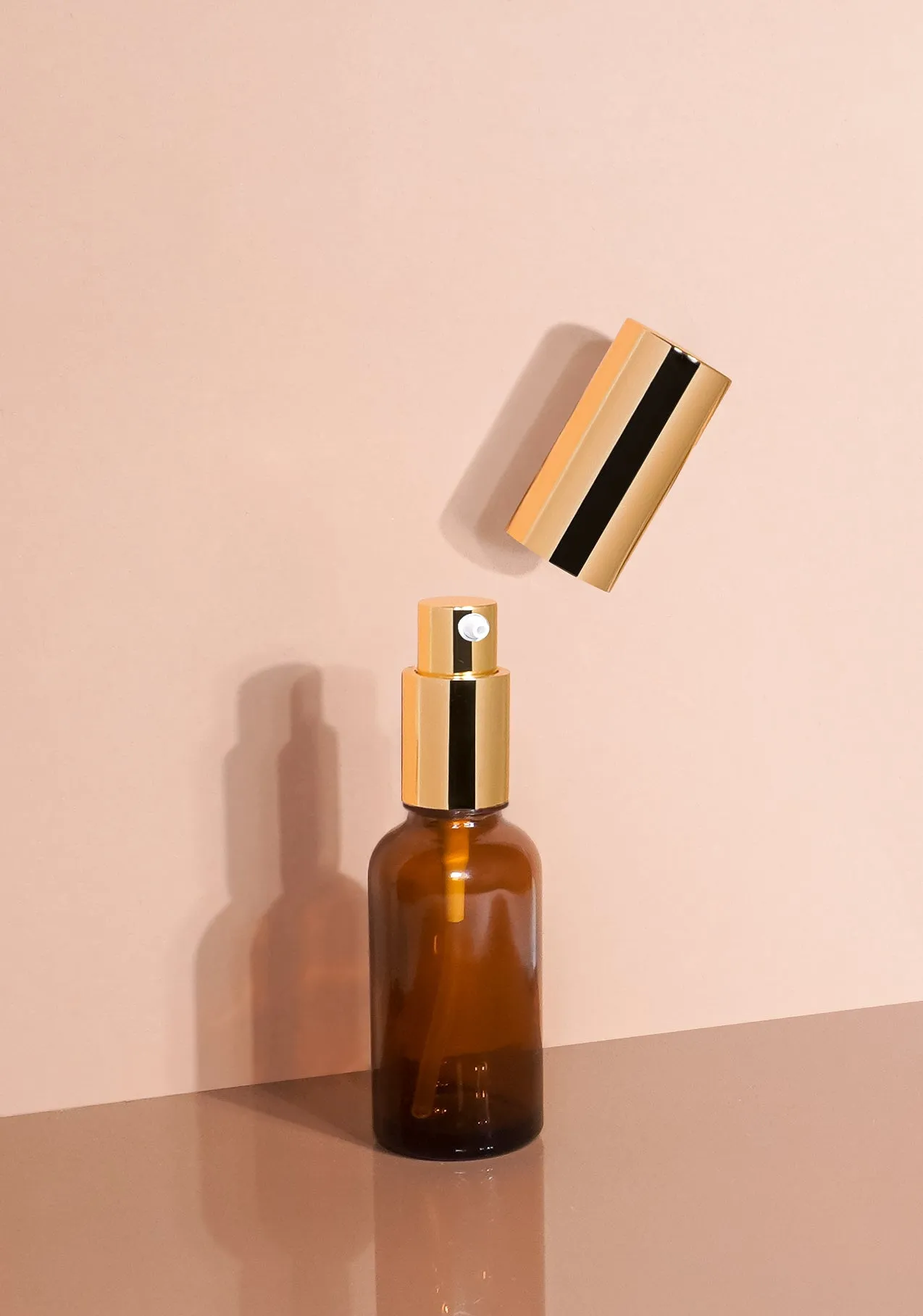 Cole Glass Bottle | Amber | Pump Cap