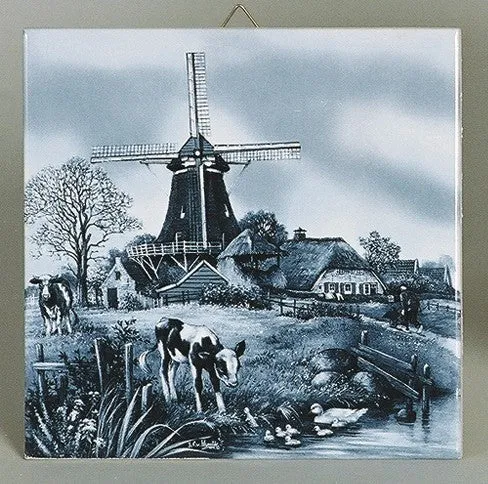 Collector Delft Wall Plaque Four Seasons Spring