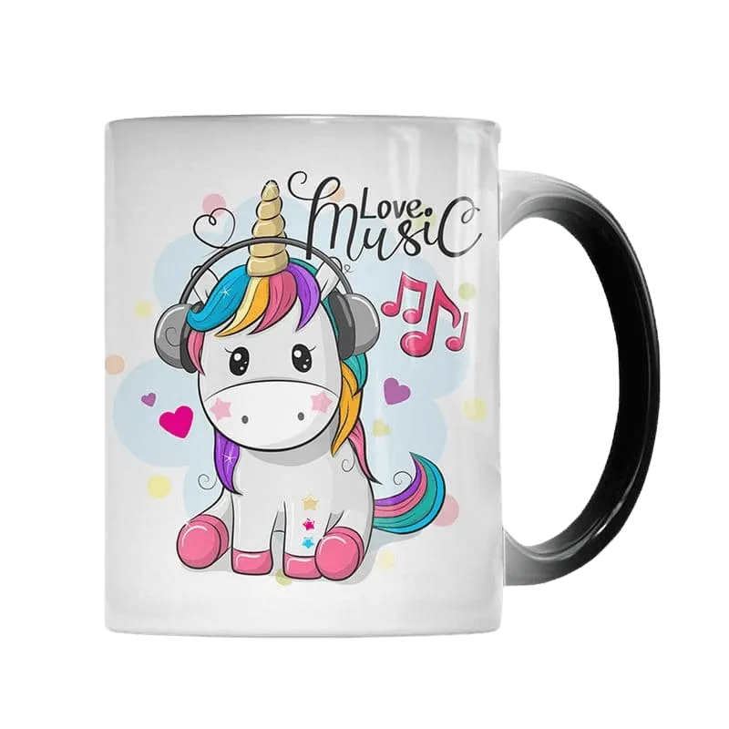 Color Changing Music Lovin' Unicorn Mug