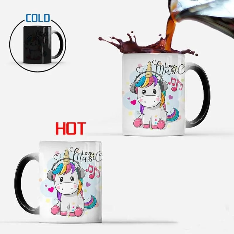 Color Changing Music Lovin' Unicorn Mug