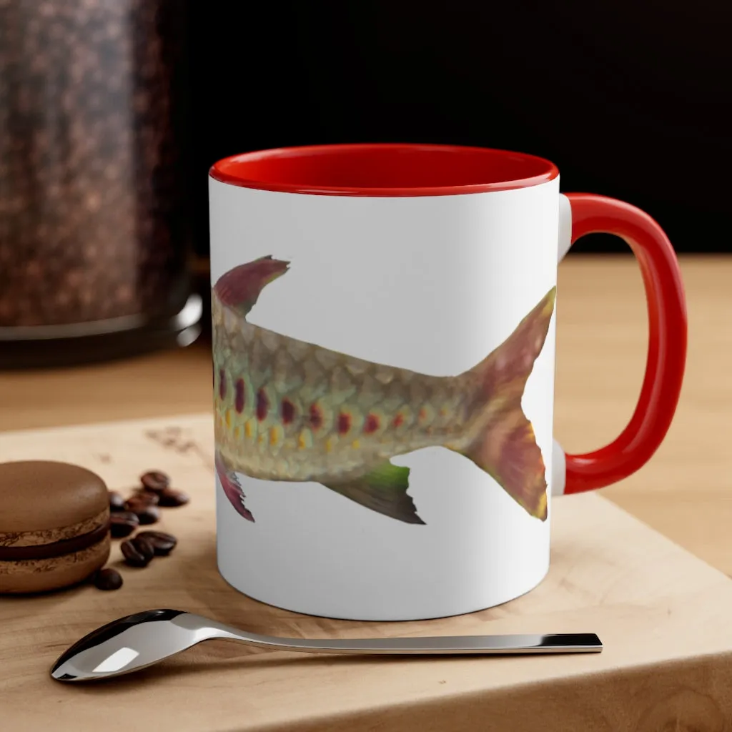 Colorful Fish Accent Coffee Mug, 11oz