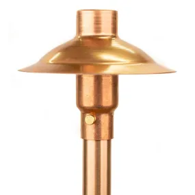 CopperMoon CM.700-20 12V Copper 6" Path Light Top, 20" Copper Stem With Stake