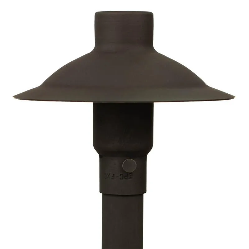 CopperMoon CM.700-20 12V Copper 6" Path Light Top, 20" Copper Stem With Stake