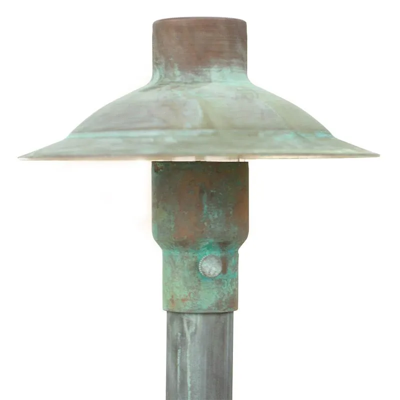 CopperMoon CM.700-20 12V Copper 6" Path Light Top, 20" Copper Stem With Stake