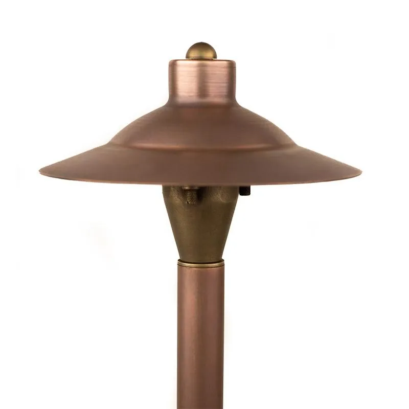 CopperMoon CM.715-20CG 12V Copper 7.5" Path Light Top, With 18" Stem & Stake