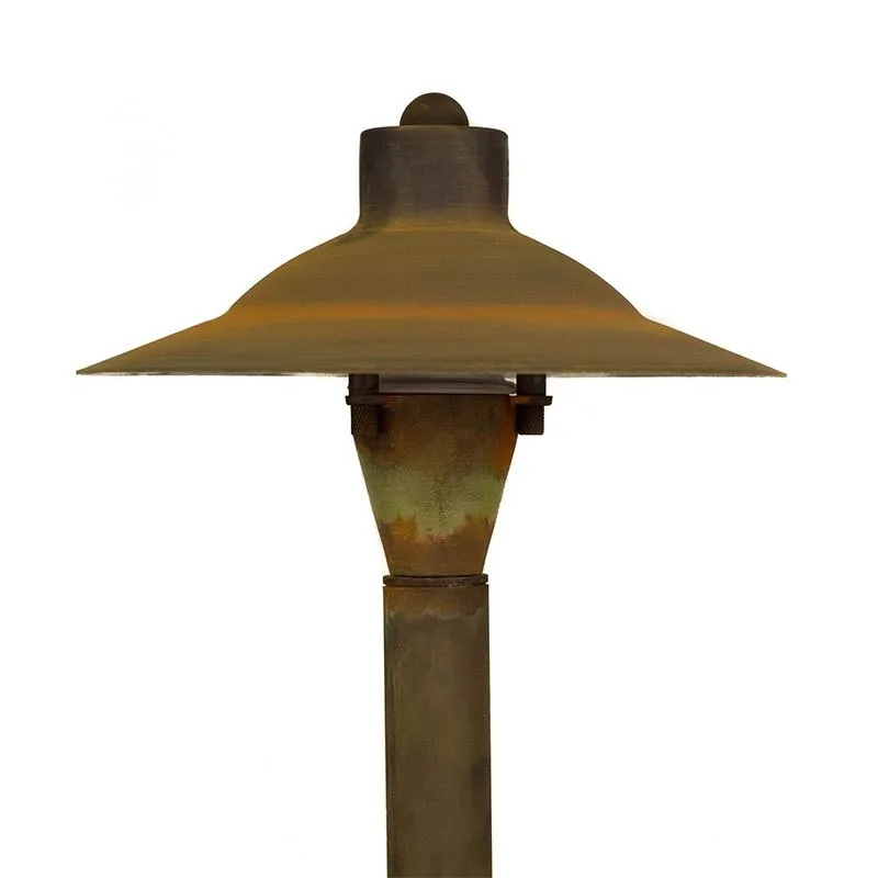 CopperMoon CM.715-20CG 12V Copper 7.5" Path Light Top, With 18" Stem & Stake