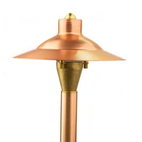 CopperMoon CM.715-20CG 12V Copper 7.5" Path Light Top, With 18" Stem & Stake