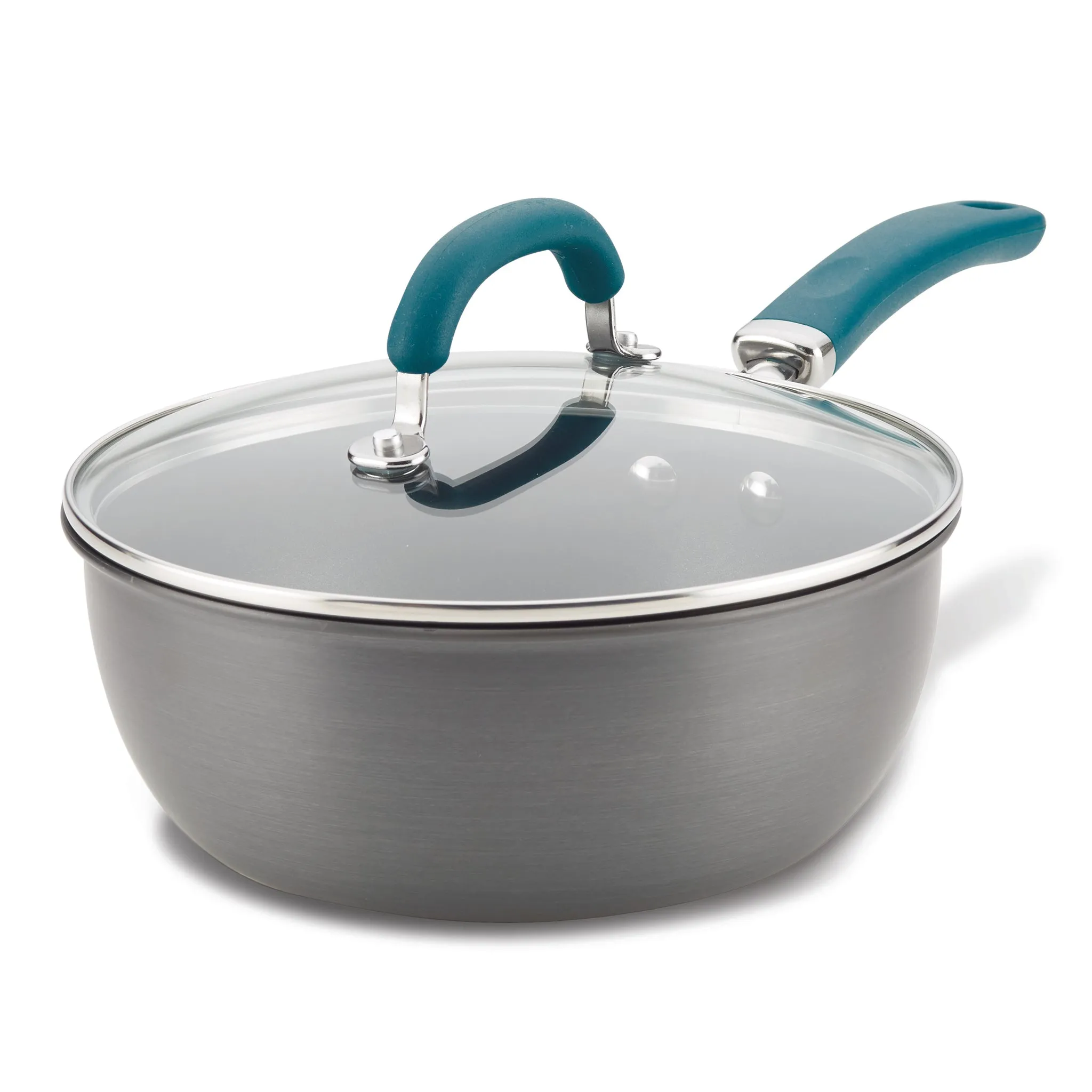 Create Delicious 3-Quart Hard Anodized Nonstick Induction Covered Saucier