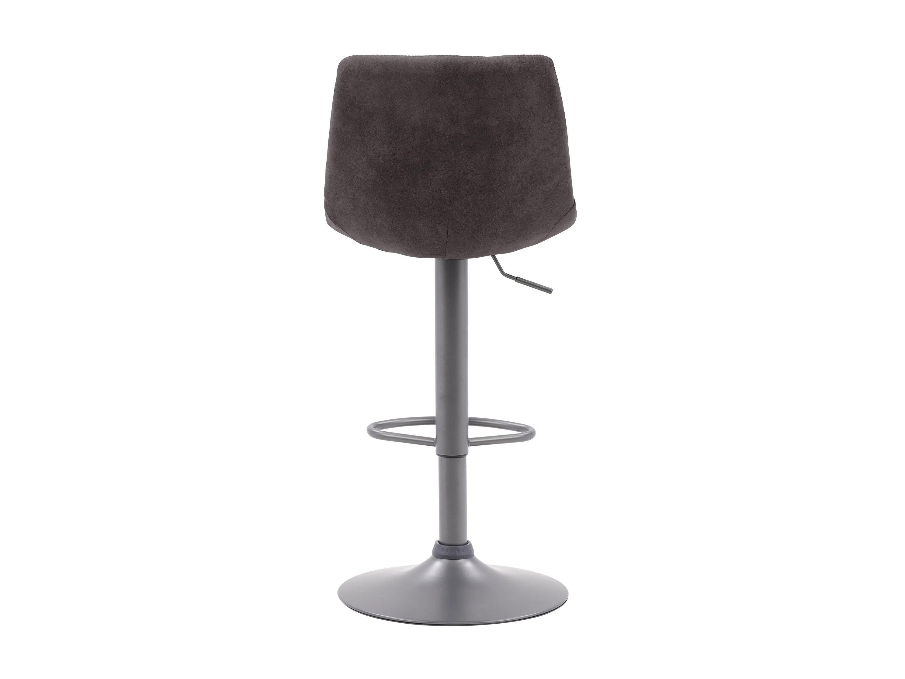 Dark Grey Swivel Bar Stools, Set of 2