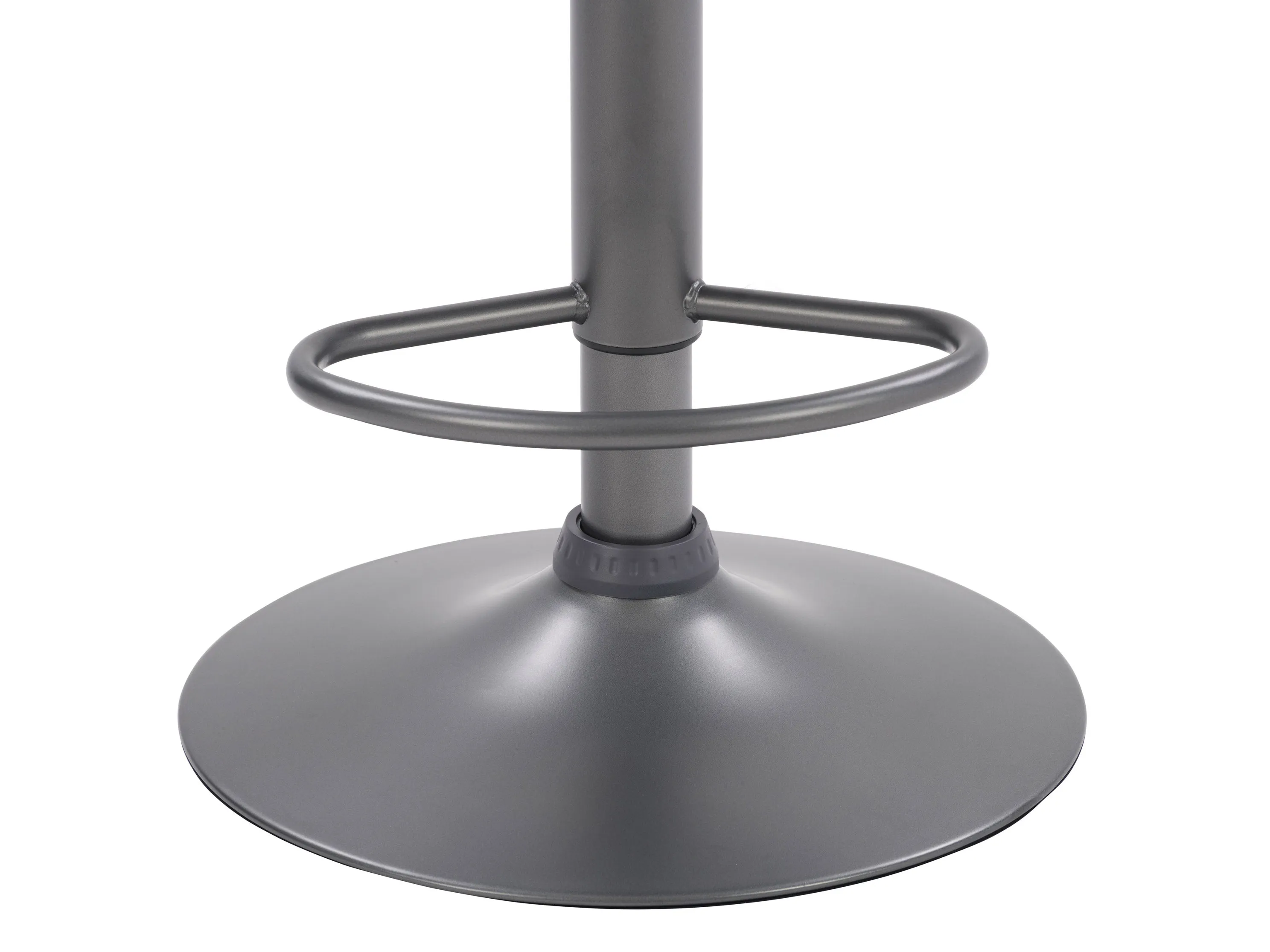 Dark Grey Swivel Bar Stools, Set of 2