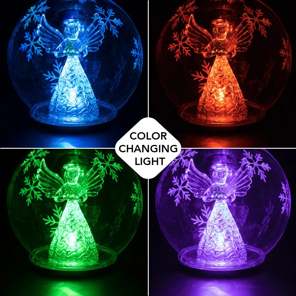 Dawhud Direct Glass Color Changing LED Angel