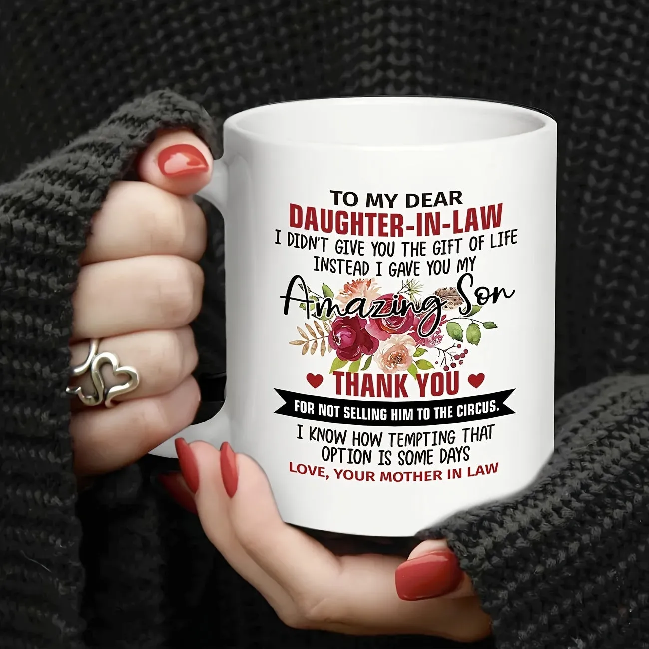 Dear Daughter In Law Mug Mothers Gift for Christmas