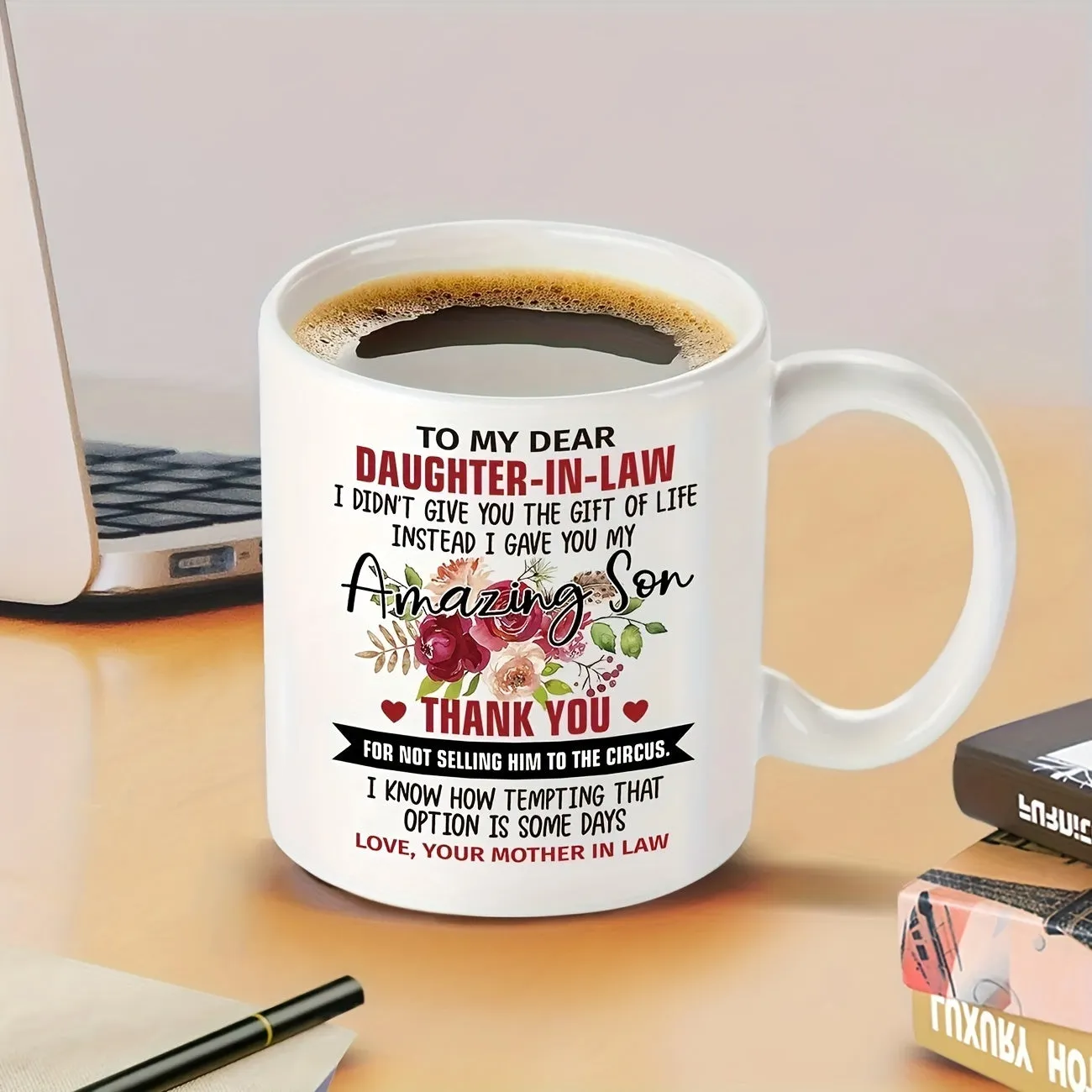 Dear Daughter In Law Mug Mothers Gift for Christmas