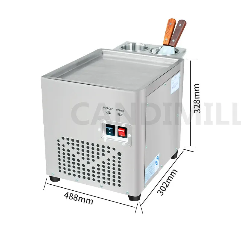 Desktop Household Fried Ice Machine Fried Ice Cream Rolls Making Machine Frying Yogurt Fruit Smoothie Machine