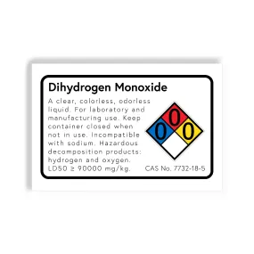 Dihydrogen Monoxide - 2x3 Magnet