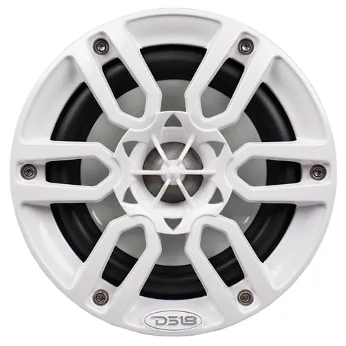 DS18 6.5" Marine Tower Speakers White Hydro Series RGB 370 Watts Max NXL-X6TP/WH