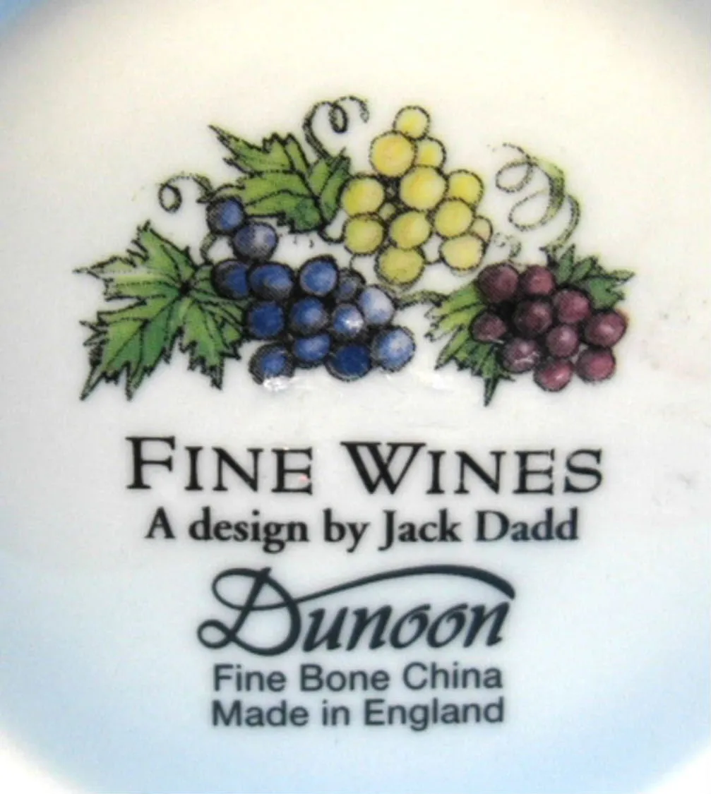 Dunoon Tea Mug Fine-Wines Reisling Hock Neirsteiner Rhine Castle Jack Dadd 2006