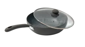 Durastone Grey 28cm Wok with lid