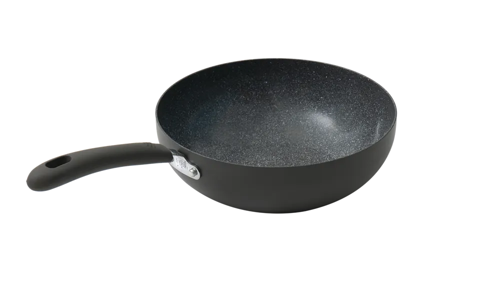 Durastone Grey 28cm Wok with lid