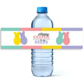 Easter Peeps Water Bottle Labels