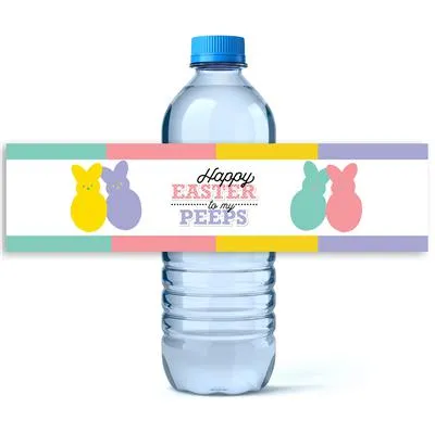 Easter Peeps Water Bottle Labels