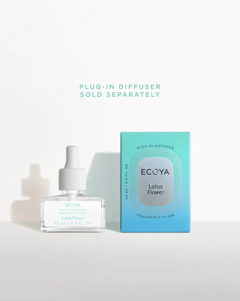 Ecoya Plug-In Diffuser Fragrance Flask: Lotus Flower