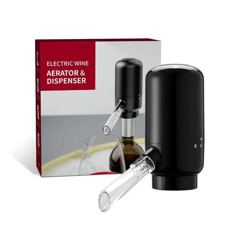 Electronic wine aerator - USB rechargeable and battery powered