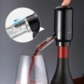 Electronic wine aerator - USB rechargeable and battery powered