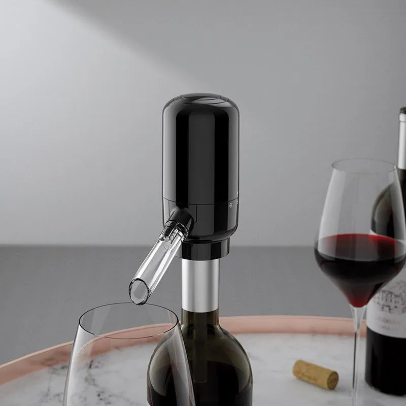 Electronic wine aerator - USB rechargeable and battery powered