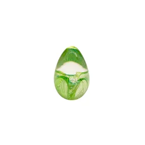 Emerald Passion Flower Dichroic Egg